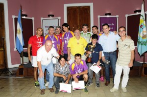 Entrega distinciones equipo futbol no vidente